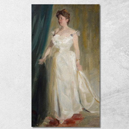 Ritratto Della Contessa Lillie Suzanne Raben-Levetzau Peder Severin Krøyer psk46 quadro stampato su tela