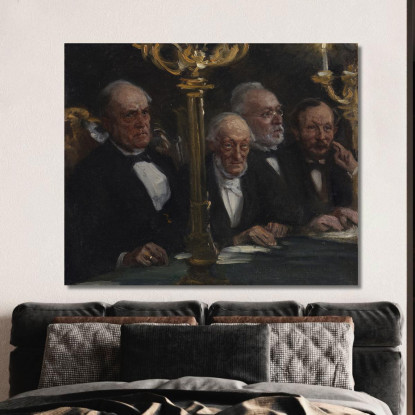 Gruppo Di Ritratti Peder Severin Krøyer psk49 quadro stampato su tela