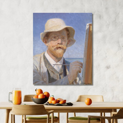 Autoritratto Peder Severin Krøyer psk51 quadro stampato su tela