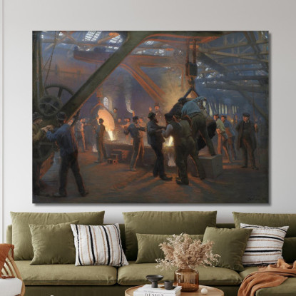 La Fonderia Burmeister E Wain Peder Severin Krøyer psk60 quadro stampato su tela