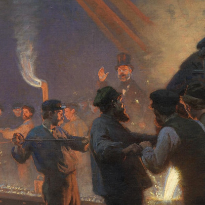 La Fonderia Burmeister E Wain Peder Severin Krøyer psk60 quadro stampato su tela
