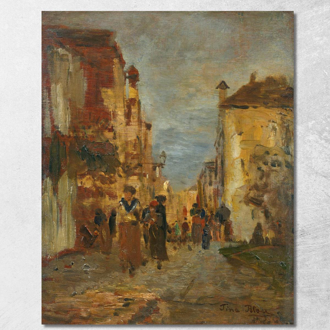 Una Via Di Città Tina Blau tbl9 quadro stampato su tela Una Via Di Città Tina Blau tbl9 quadro stampato su tela
