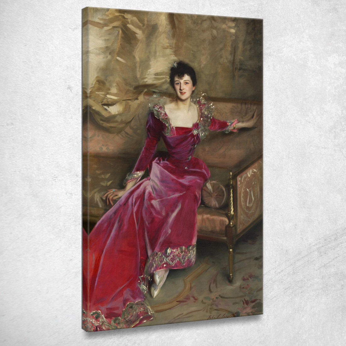 La Signora Hugh Hammersley John Singer Sargent jss181 quadro stampato su tela La Signora Hugh Hammersley John Singer Sargent jss181 quadro stampato su tela