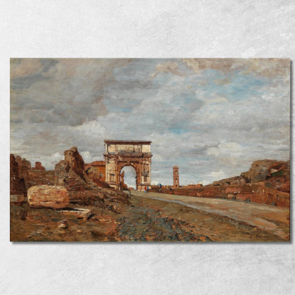 Arco Di Tito Vespasiano Tina Blau tbl13 quadro stampato su tela