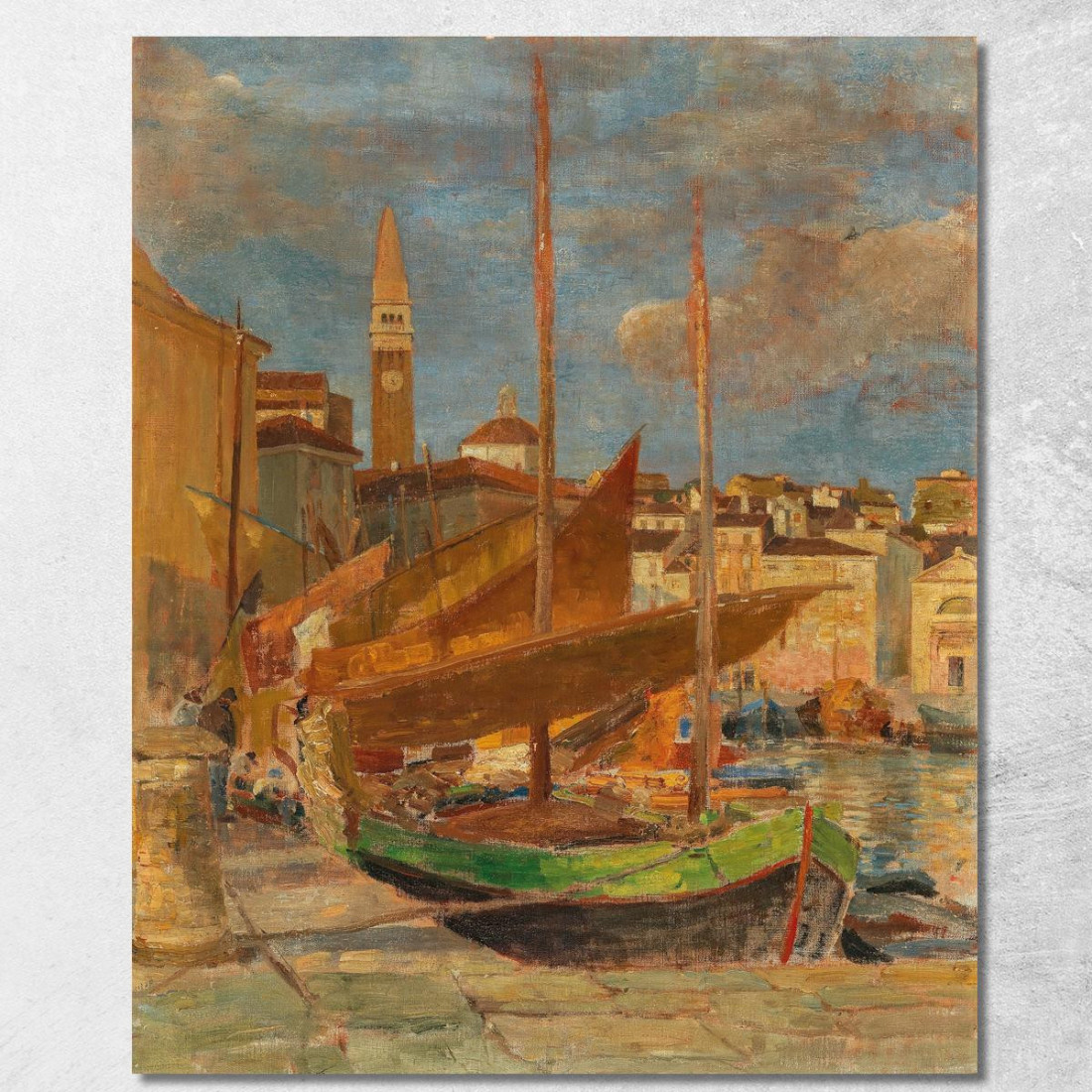 Nel Porto Di Pirano 3 Tina Blau tbl32 quadro stampato su tela Nel Porto Di Pirano 3 Tina Blau tbl32 quadro stampato su tela