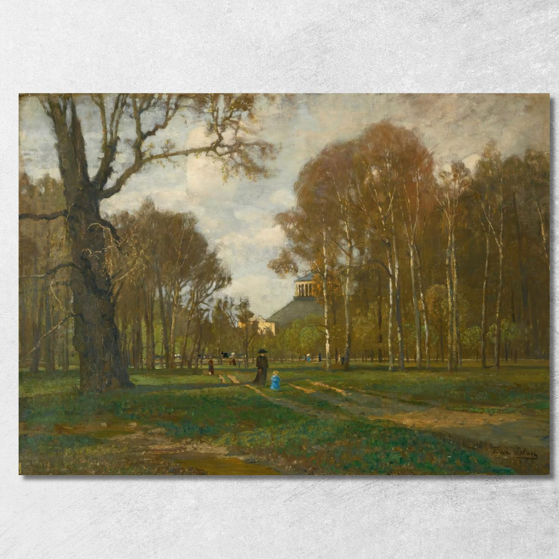 Il Prater E La Rotonda Di Vienna Tina Blau tbl63 quadro stampato su tela Il Prater E La Rotonda Di Vienna Tina Blau tbl63 quadro stampato su tela