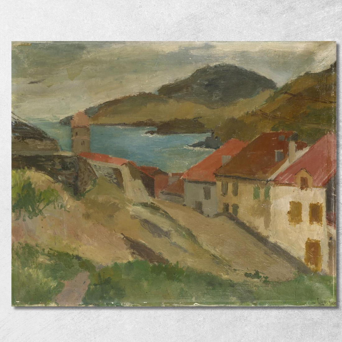 Vista Dal Forte Miradou A Collioure Walter Kurt Wiemken wkw19 quadro stampato su tela