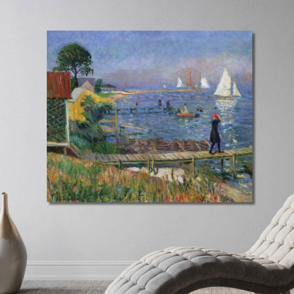 Bagnanti A Bellport William James Glackens wjg4 quadro stampato su tela