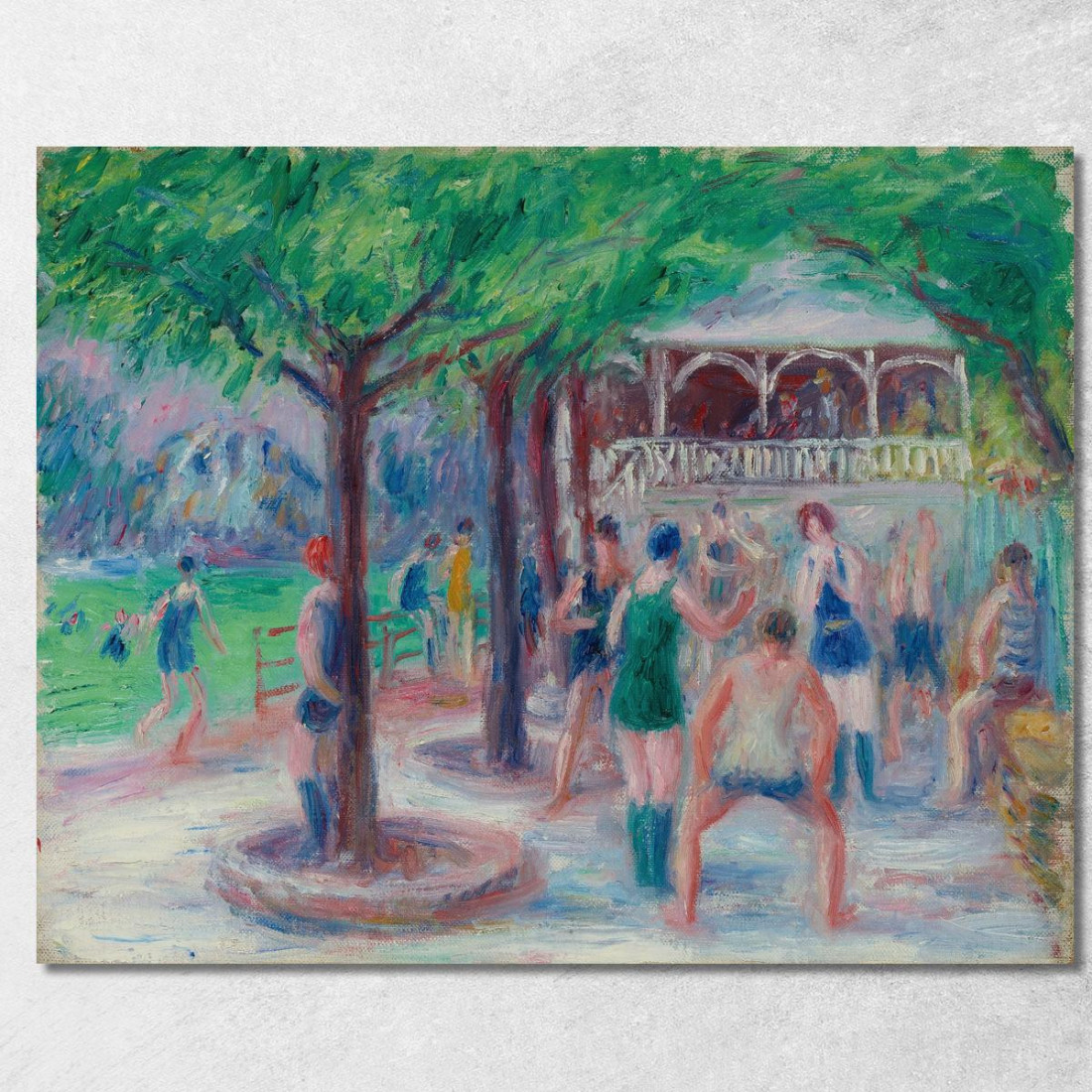 Bagnanti Che Giocano Studio N. 2 William James Glackens wjg5 quadro stampato su tela Bagnanti Che Giocano Studio N. 2 William James Glackens wjg5 quadro stampato su tela