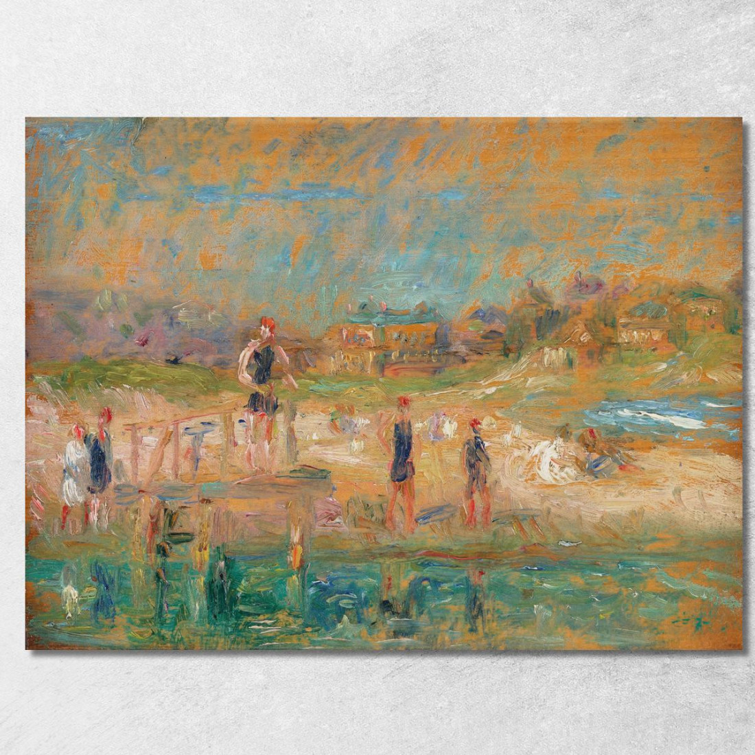 Bagnanti William James Glackens wjg7 quadro stampato su tela Bagnanti William James Glackens wjg7 quadro stampato su tela