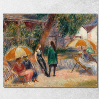 Spiaggia Con Figure A Bellport William James Glackens wjg10 quadro stampato su tela