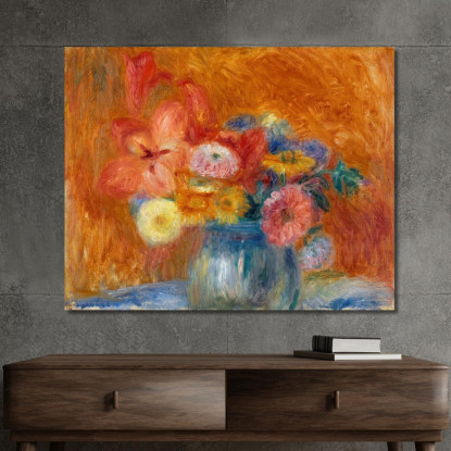 Ciotola Verde Di Fiori William James Glackens wjg23 quadro stampato su tela