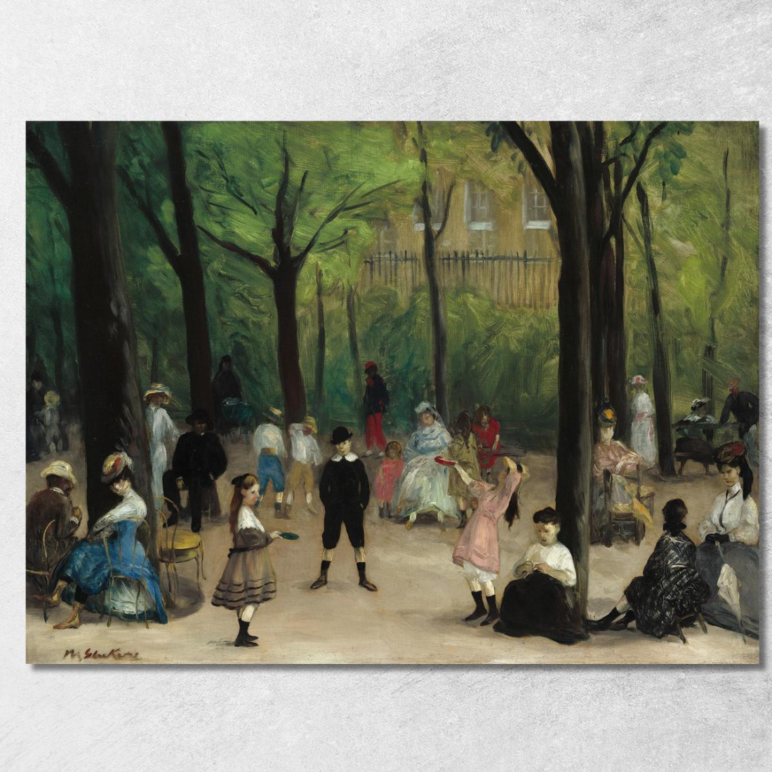Giardini Del Lussemburgo William James Glackens wjg27 quadro stampato su tela Giardini Del Lussemburgo William James Glackens wjg27 quadro stampato su tela
