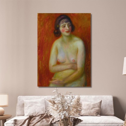 Nudo Seduto William James Glackens wjg42 quadro stampato su tela