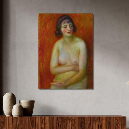 Nudo Seduto William James Glackens wjg42 quadro stampato su tela