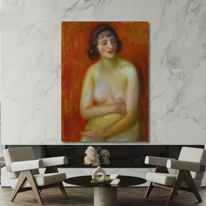 Nudo Seduto William James Glackens wjg42 quadro stampato su tela