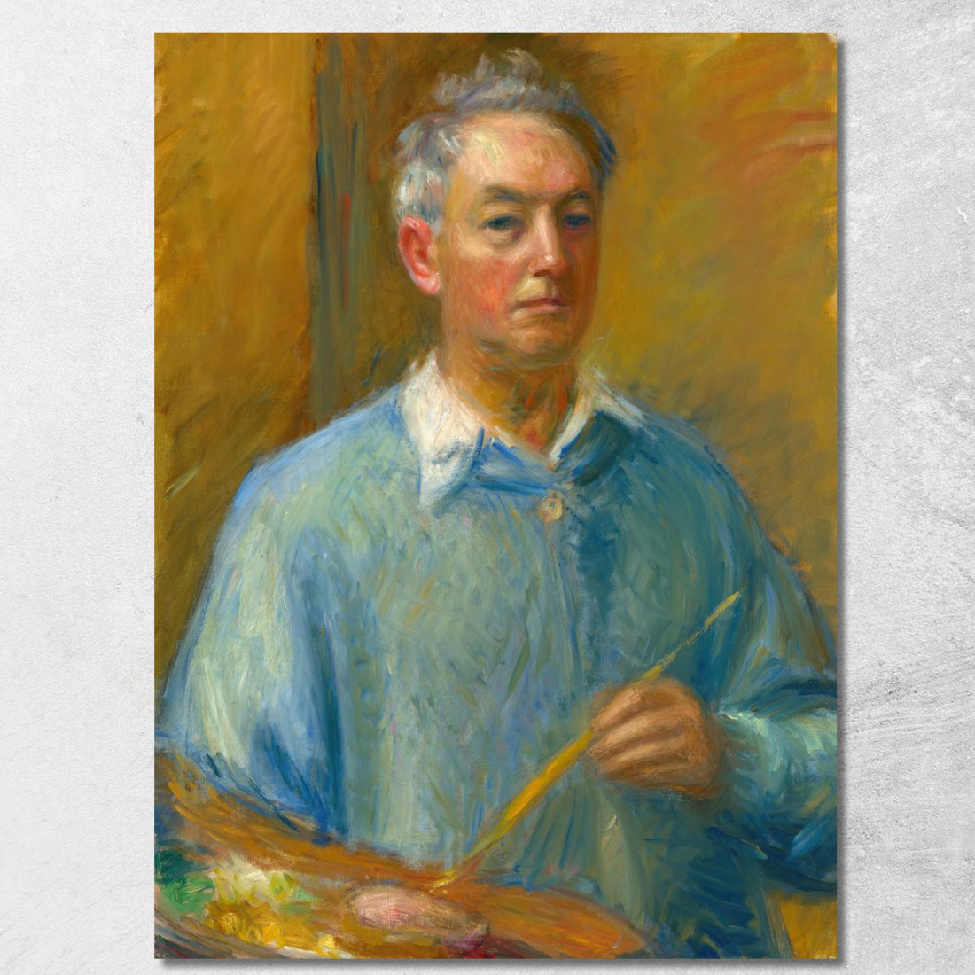 Autoritratto William James Glackens wjg44 quadro stampato su tela Autoritratto William James Glackens wjg44 quadro stampato su tela