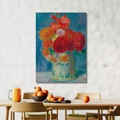Natura Morta Con Gigli William James Glackens wjg47 quadro stampato su tela