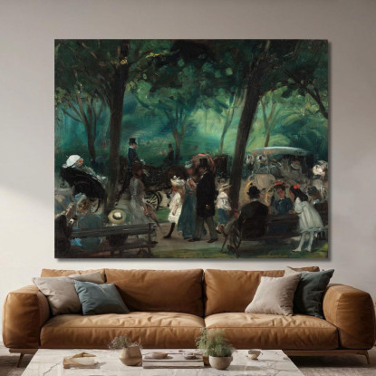 Il Viale Di Central Park 2 William James Glackens wjg56 quadro stampato su tela