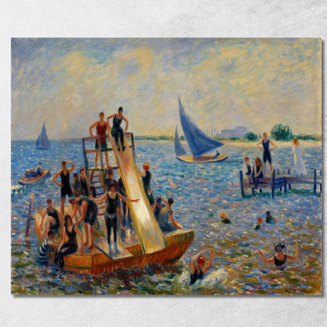 La Zattera William James Glackens wjg60 quadro stampato su tela La Zattera William James Glackens wjg60 quadro stampato su tela