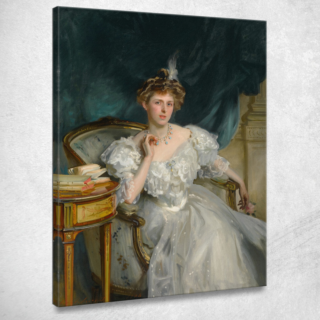 La Signora William George Raphael John Singer Sargent jss200 quadro stampato su tela La Signora William George Raphael John Singer Sargent jss200 quadro stampato su tela
