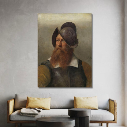 Studio Di Figura Per "Cristiano Iv Fonda Christiania" Adolph Tidemand atd23 quadro stampato su tela