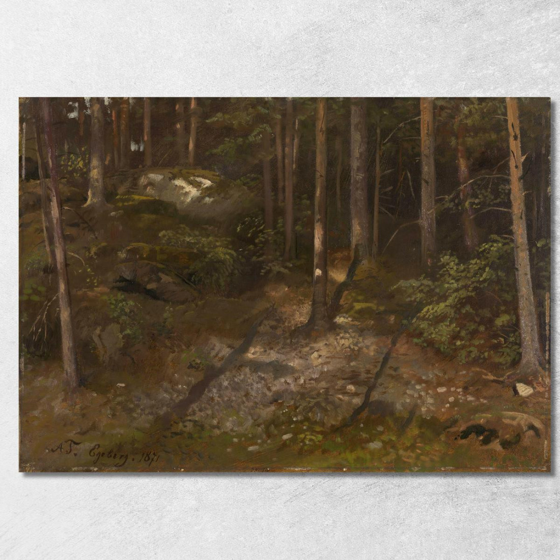 Studio Di Foresta Adolph Tidemand atd25 quadro stampato su tela