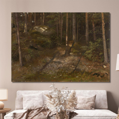 Studio Di Foresta Adolph Tidemand atd25 quadro stampato su tela