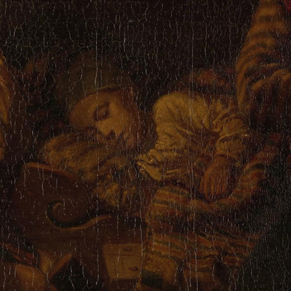 Il Bambino Malato Adolph Tidemand atd32 quadro stampato su tela
