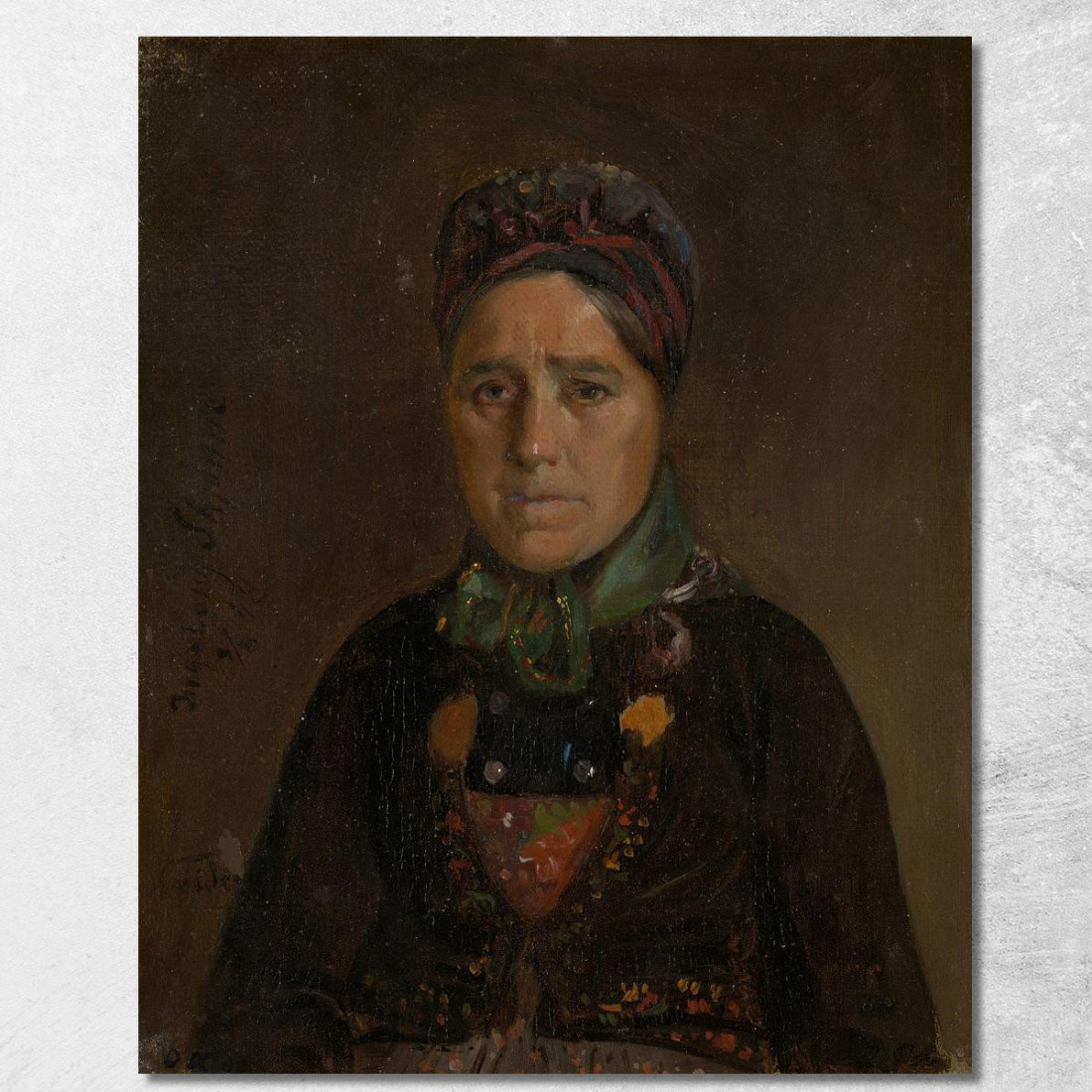 Ritratto Di Ingeborg Skjønne Di Numedal Adolph Tidemand atd60 quadro stampato su tela Ritratto Di Ingeborg Skjønne Di Numedal Adolph Tidemand atd60 quadro stampato su tela