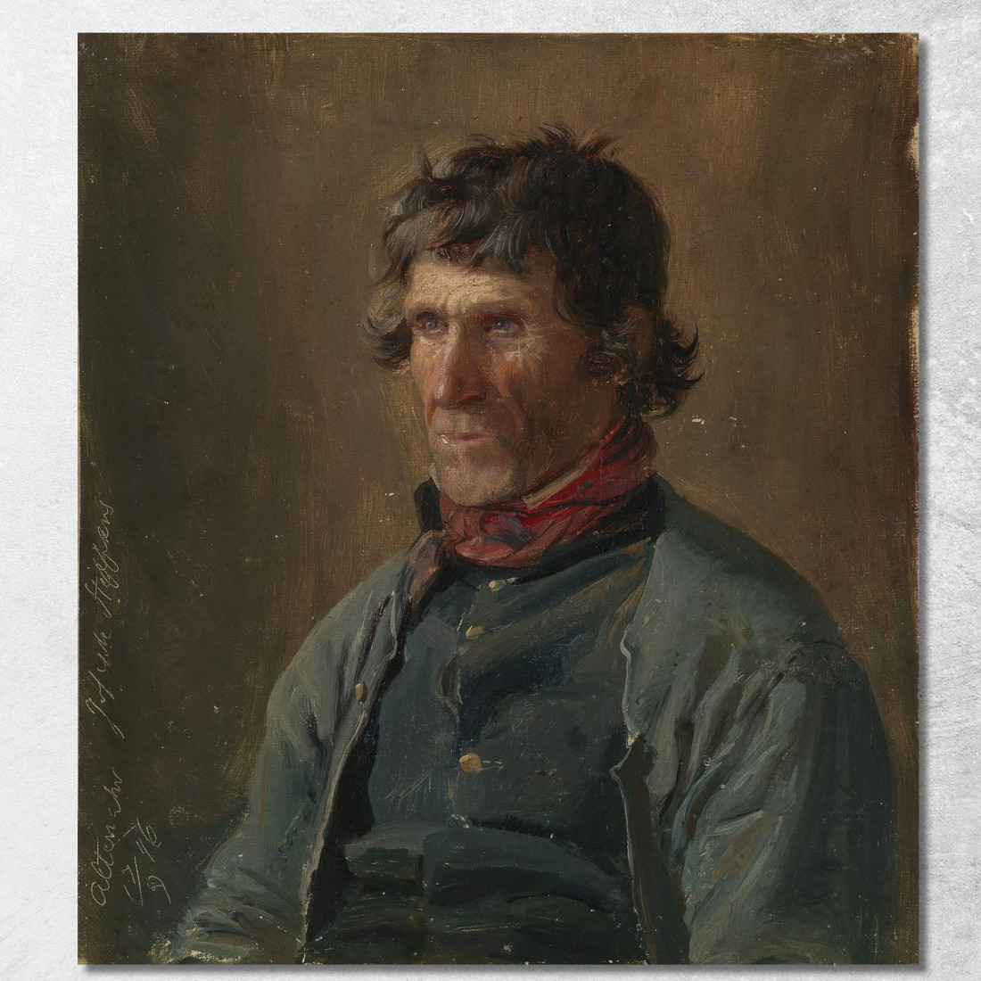 Ritratto Di Joseph Steffens Di Altenahr Adolph Tidemand atd61 quadro stampato su tela Ritratto Di Joseph Steffens Di Altenahr Adolph Tidemand atd61 quadro stampato su tela