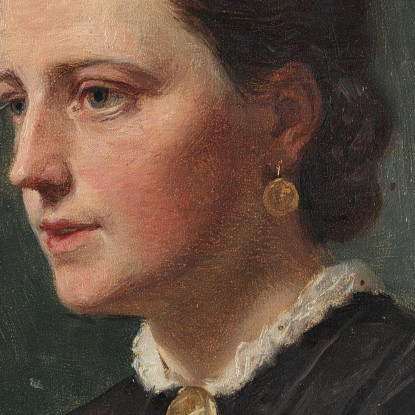 Ritratto Della Signora Duus Adolph Tidemand atd62 quadro stampato su tela