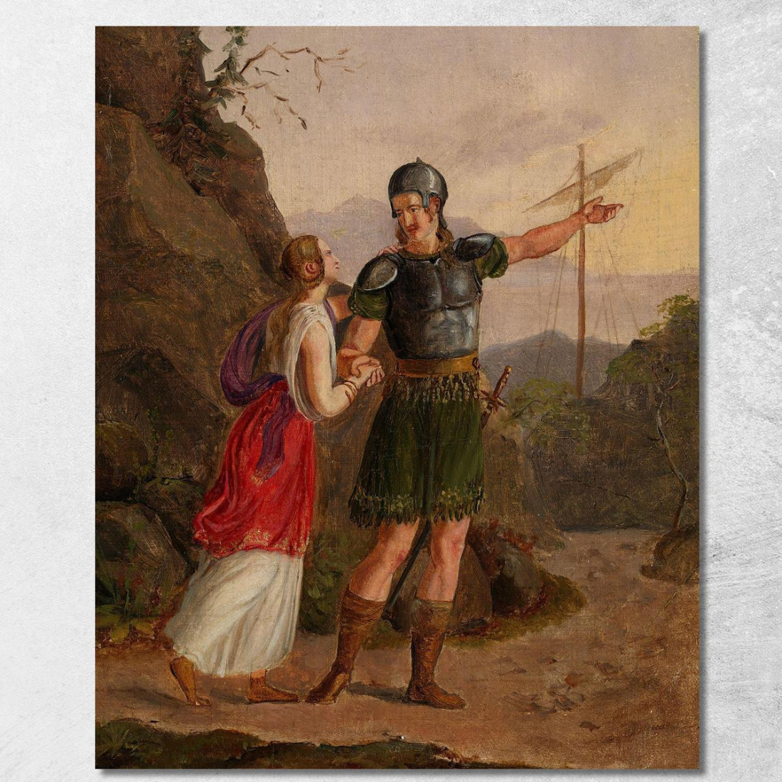 Schizzo Per La Partenza Di Fridtjof Adolph Tidemand atd73 quadro stampato su tela Schizzo Per La Partenza Di Fridtjof Adolph Tidemand atd73 quadro stampato su tela