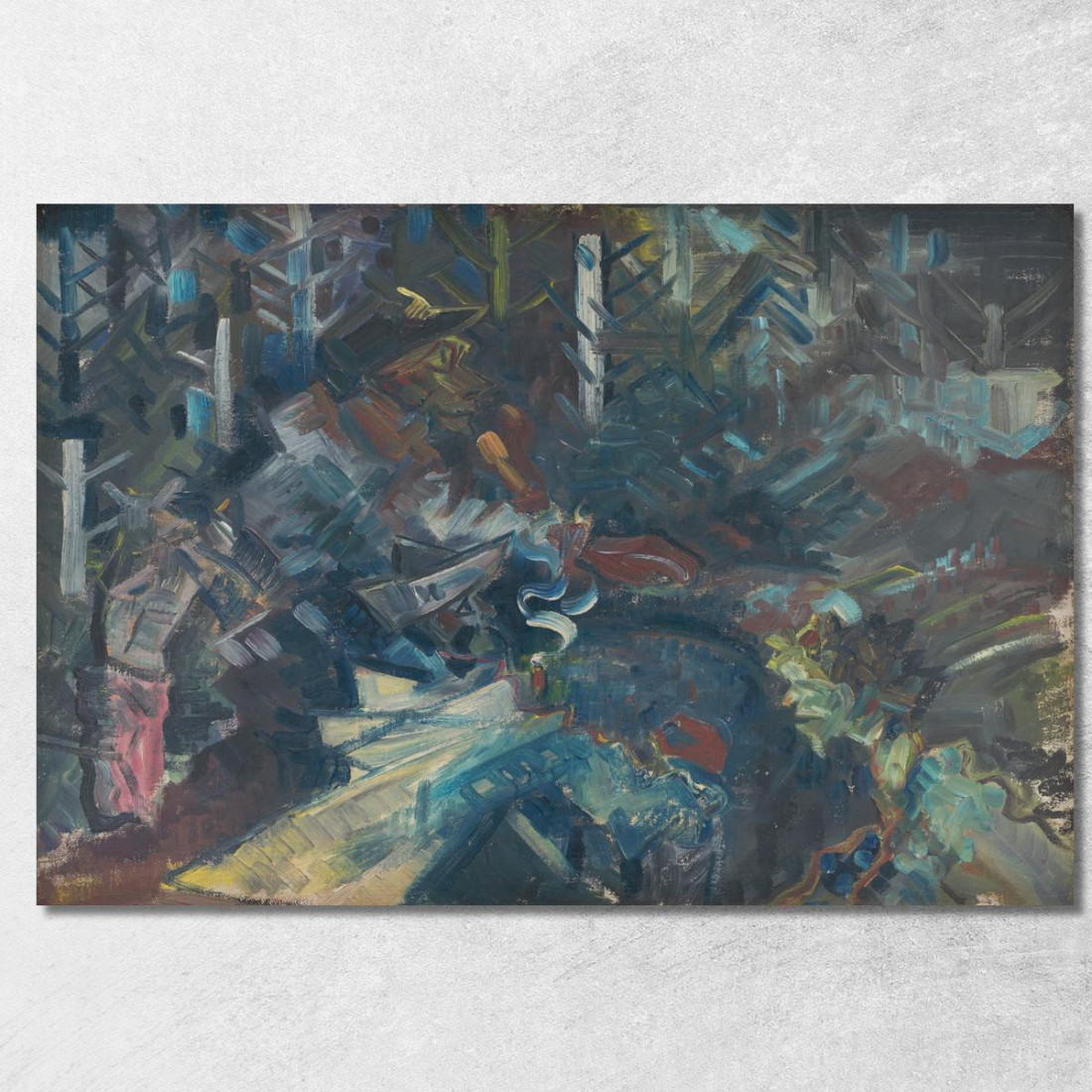 Gruppo Di Uomini Nel Bosco Arnold Peter Weisz-Kubínčan apw19 quadro stampato su tela Gruppo Di Uomini Nel Bosco Arnold Peter Weisz-Kubínčan apw19 quadro stampato su tela