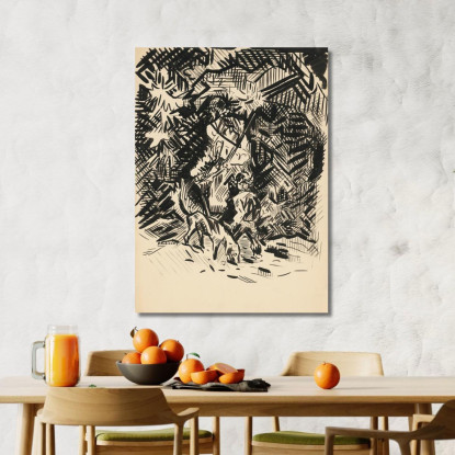 Cacciatore 2 Arnold Peter Weisz-Kubínčan apw26 quadro stampato su tela