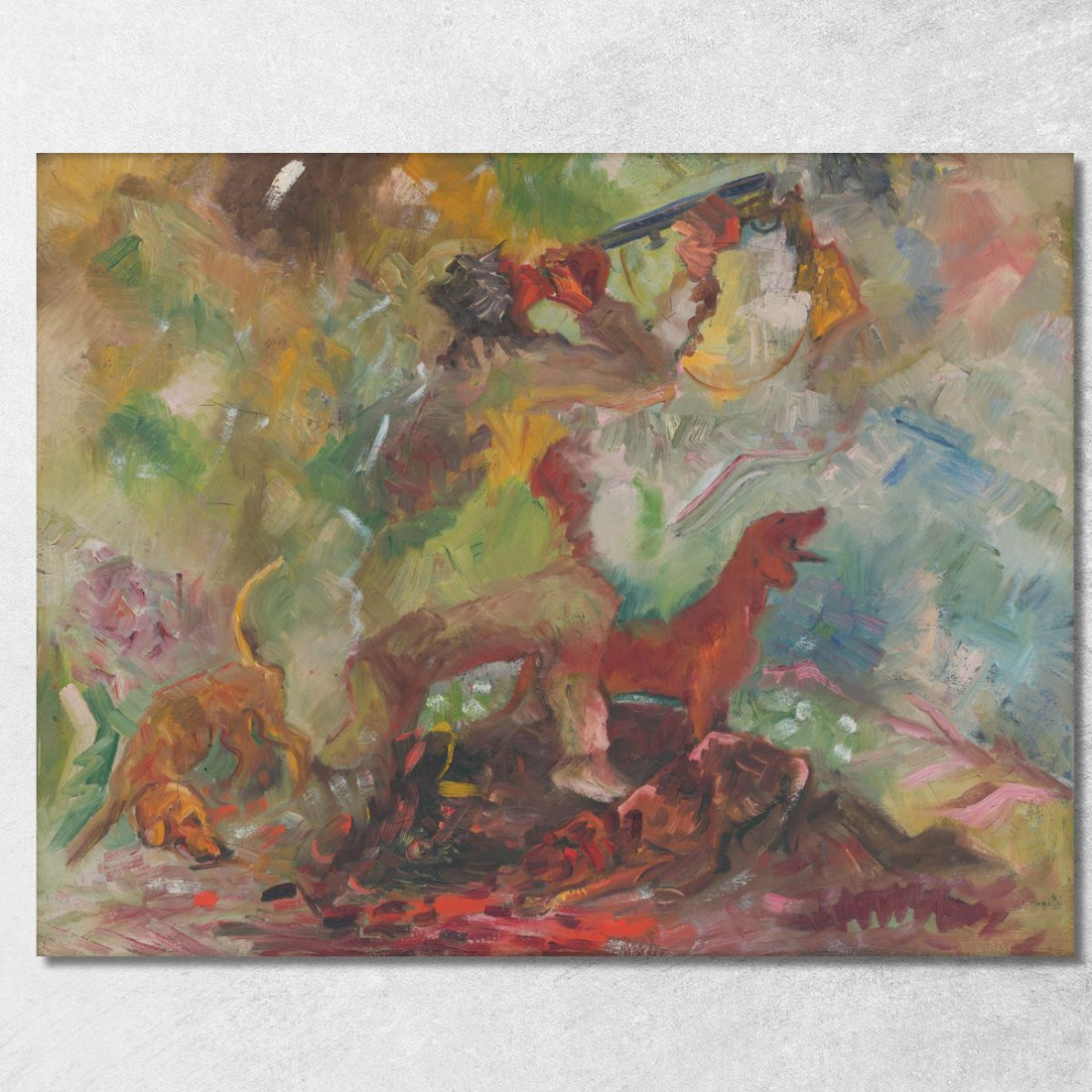 Cacciatore Arnold Peter Weisz-Kubínčan apw30 quadro stampato su tela Cacciatore Arnold Peter Weisz-Kubínčan apw30 quadro stampato su tela