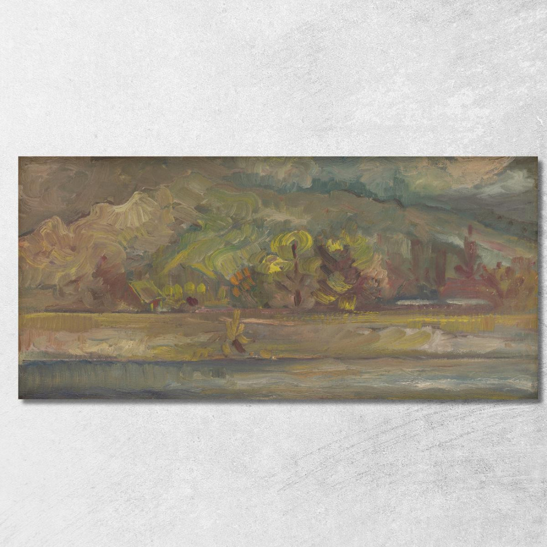Paesaggio Con Fiume Arnold Peter Weisz-Kubínčan apw38 quadro stampato su tela Paesaggio Con Fiume Arnold Peter Weisz-Kubínčan apw38 quadro stampato su tela