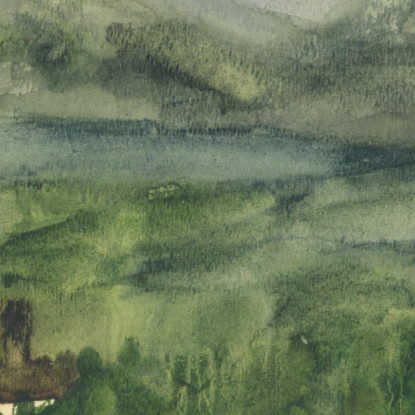 Paesaggio Con Case Arnold Peter Weisz-Kubínčan apw39 quadro stampato su tela