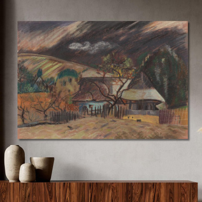 Casa Solitaria Arnold Peter Weisz-Kubínčan apw42 quadro stampato su tela