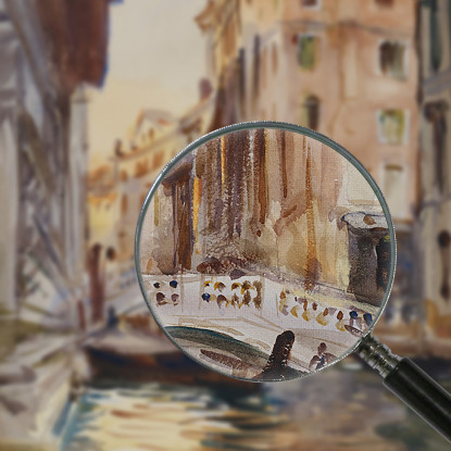 Ponte Della Canonica John Singer Sargent jss218 quadro stampato su tela