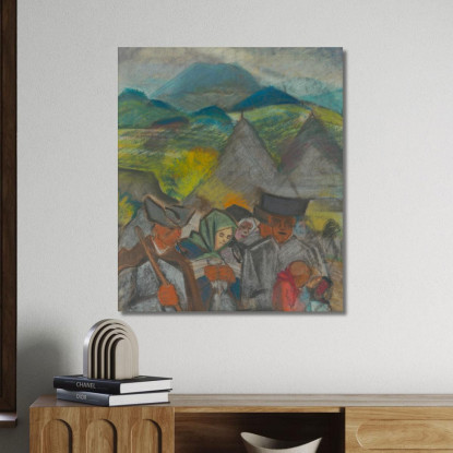 Da Campo A Casa Arnold Peter Weisz-Kubínčan apw92 quadro stampato su tela