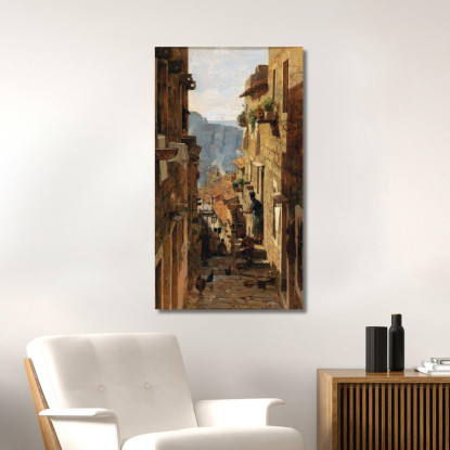 Una Strada A Ragusa Carl Moll cml1 quadro stampato su tela
