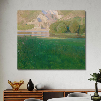 Crepuscolo. Cava Di Pietra Sul Danubio Carl Moll cml2 quadro stampato su tela
