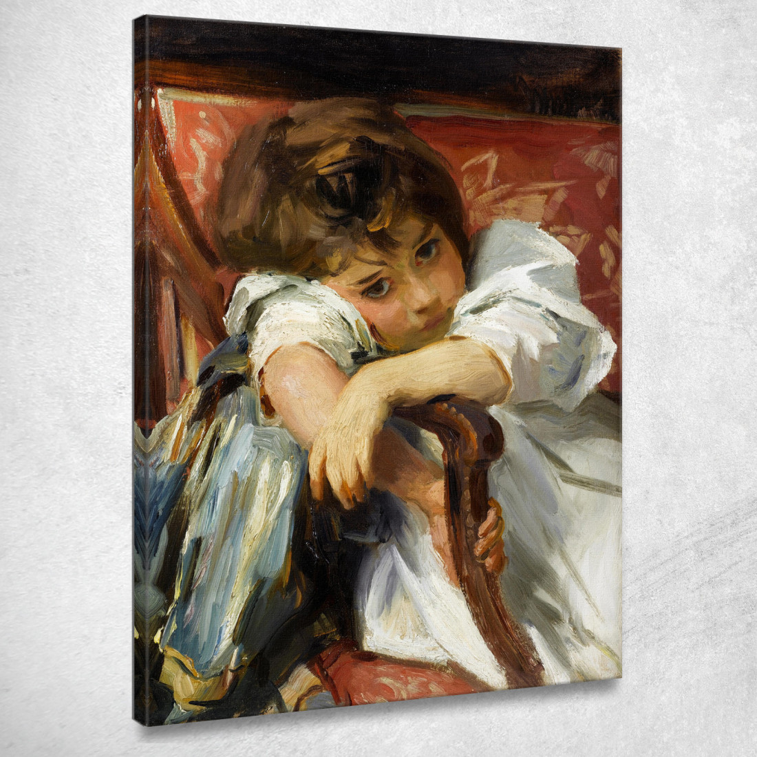 Ritratto Di Un Bambino John Singer Sargent jss222 quadro stampato su tela Ritratto Di Un Bambino John Singer Sargent jss222 quadro stampato su tela