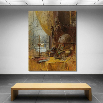Vista Dell'Atelier Carl Moll cml5 quadro stampato su tela