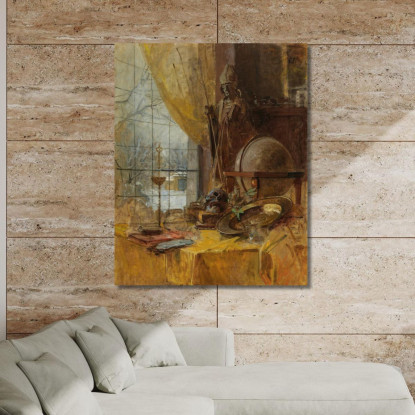 Vista Dell'Atelier Carl Moll cml5 quadro stampato su tela