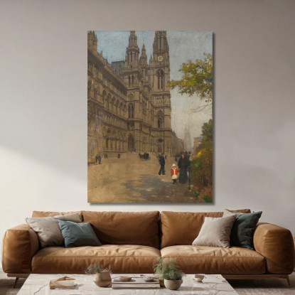 Il Nuovo Municipio Carl Moll cml19 quadro stampato su tela