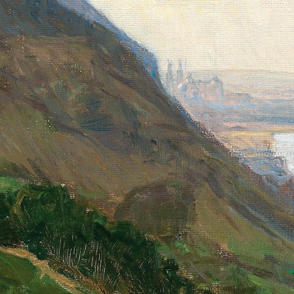 Vista Sul Danubio Carl Moll cml22 quadro stampato su tela