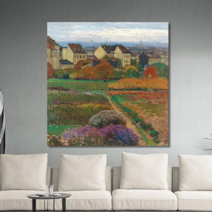 Döbling Vienna Carl Moll cml24 quadro stampato su tela
