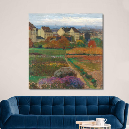 Döbling Vienna Carl Moll cml24 quadro stampato su tela